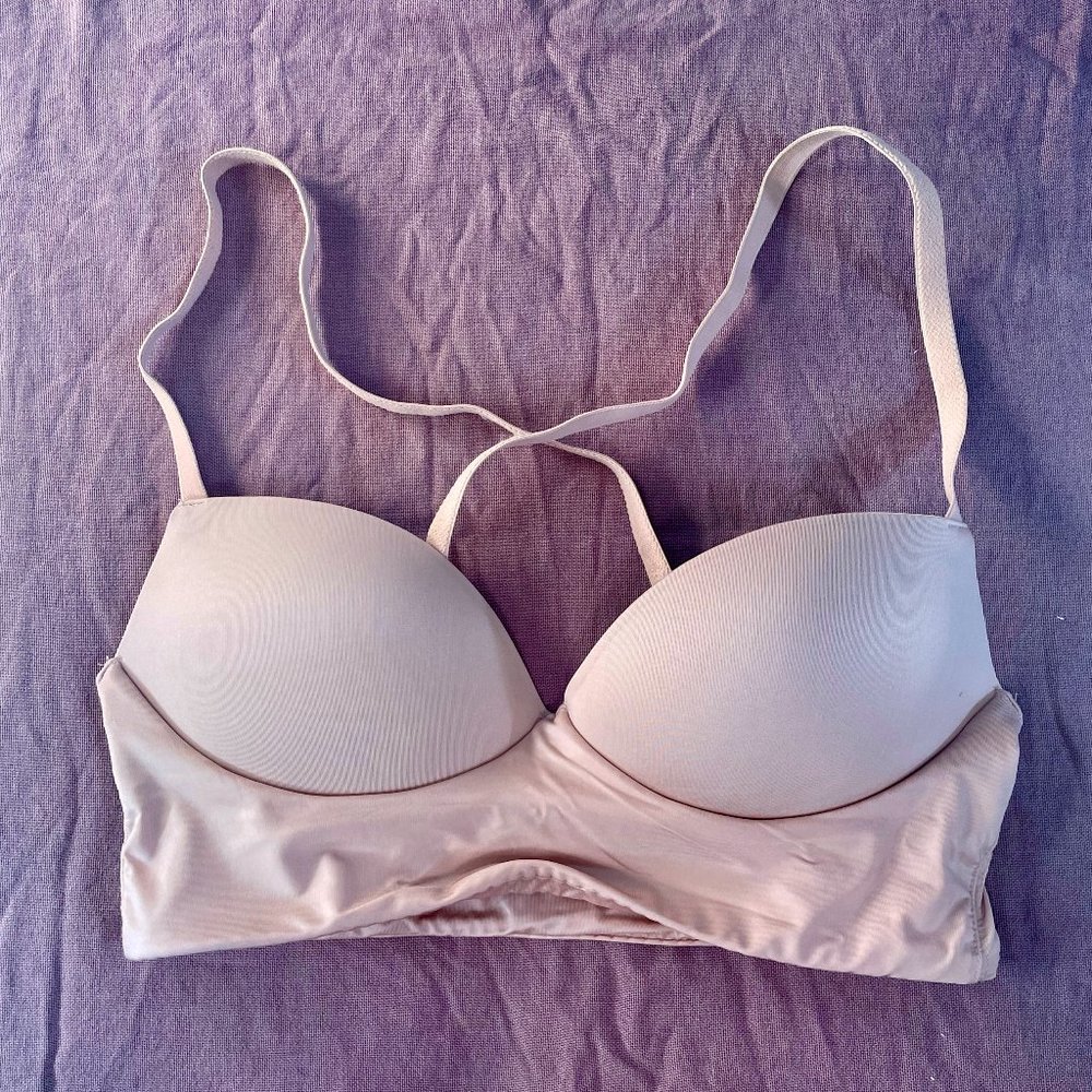 VS Longline Wireless Satin Pushup Bralette